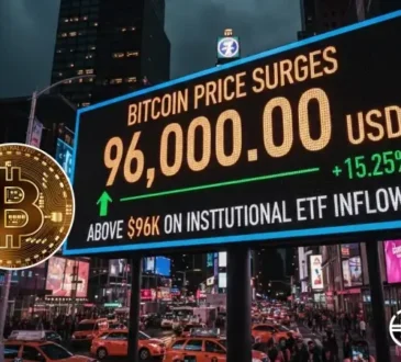 Bitcoin Price Surges Above $96,000 on Institutional ETF Inflows