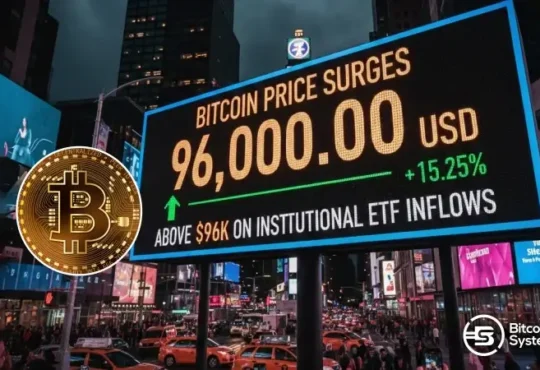 Bitcoin Price Surges Above $96,000 on Institutional ETF Inflows