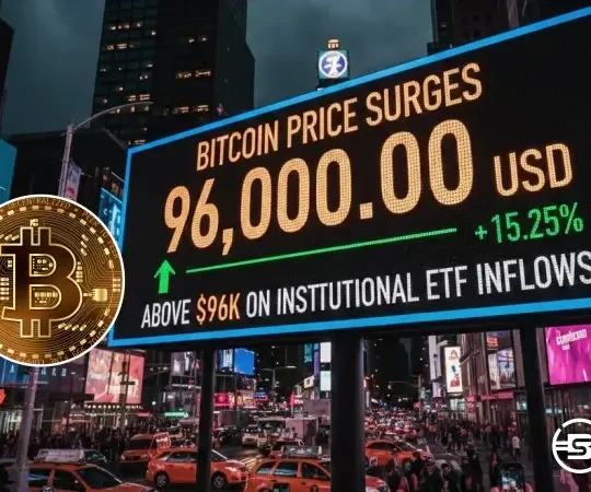 Bitcoin Price Surges Above $96,000 on Institutional ETF Inflows