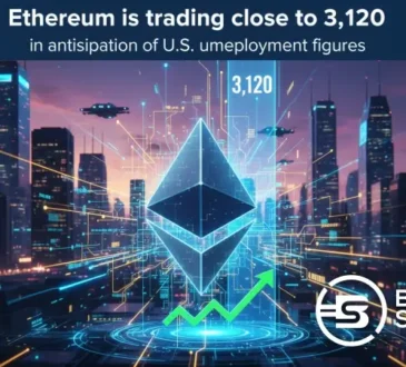 Ethereum is trading close to 3,120 in anticipation of U.S. unemployment figures